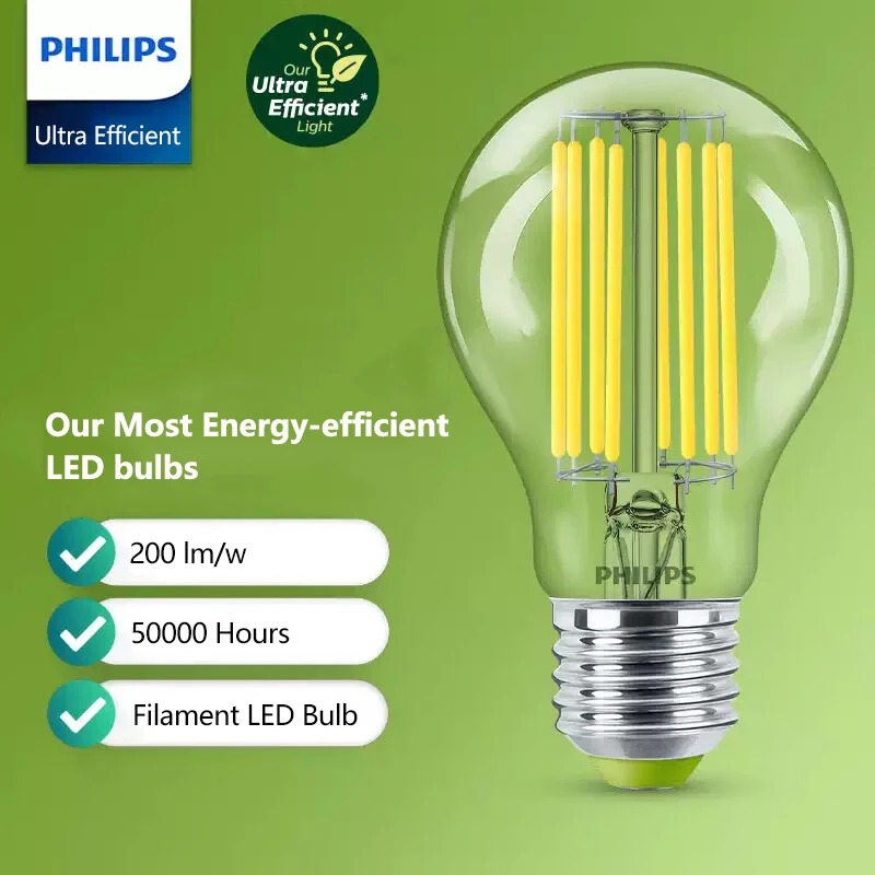 Philips Bulb Led Classic - フィリップス 超高効率LEDフィラメント電球 クリア A60 E27 エジソン口金