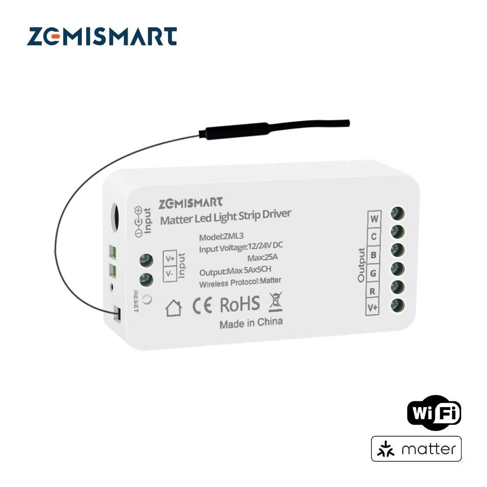 Interior Design Software - Zemismart Matter LEDライトストリップドライバー RGBCCT DC 12V