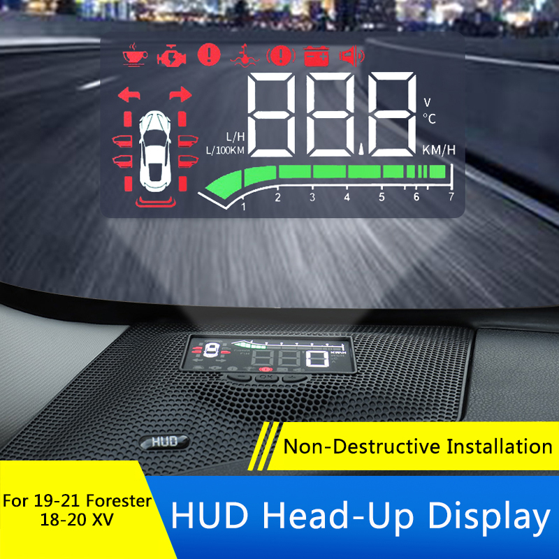 Interior Design Hd - QHCP車載安全運転ヘッドアップディスプレイHUD HDプロジェクター隠しデザイン スバル フォレスター 2019-2024 XV