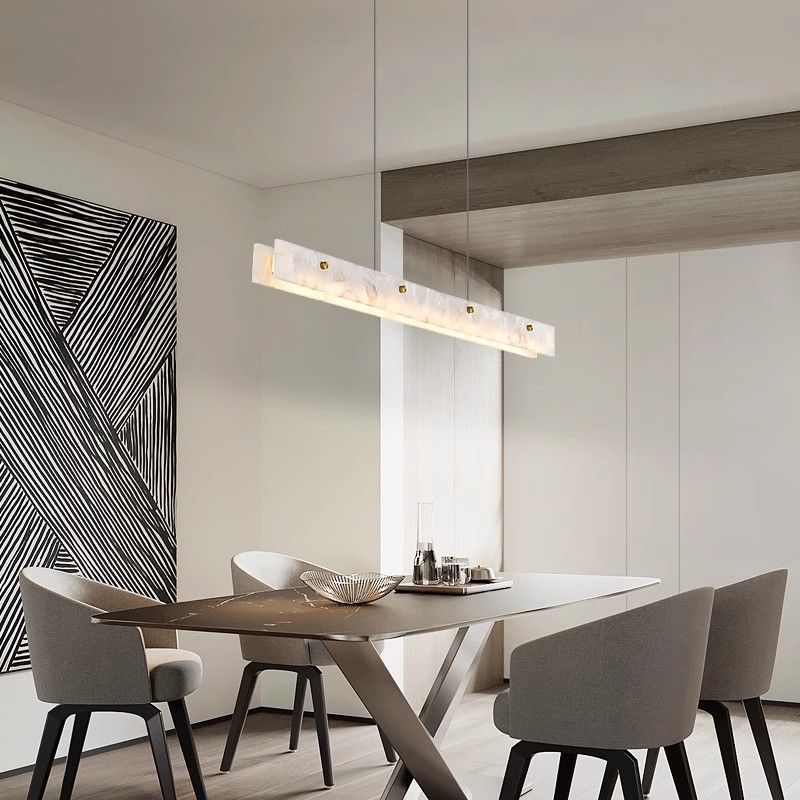 ポストモダン大理石ロングペンダントライト装飾ダイニングテーブ - Interior Design Hall のレビューと価格