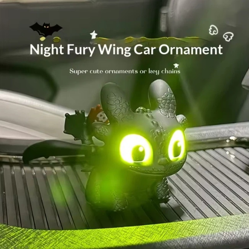 本物のかわいい光る歯のない車内装飾品、ナイトフューリーウィン - Interior Design Mockup のレビューと価格