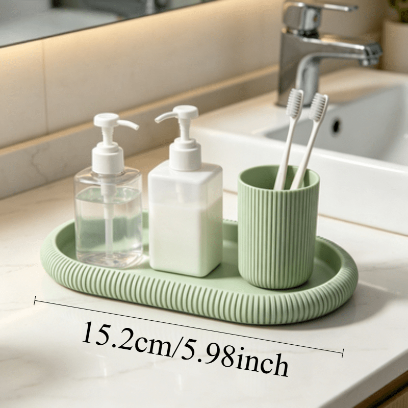 楕円形の収納トレイ装飾オーガナイザープレート滑り止めデスクト - Travertine Tray Oval のレビューと価格