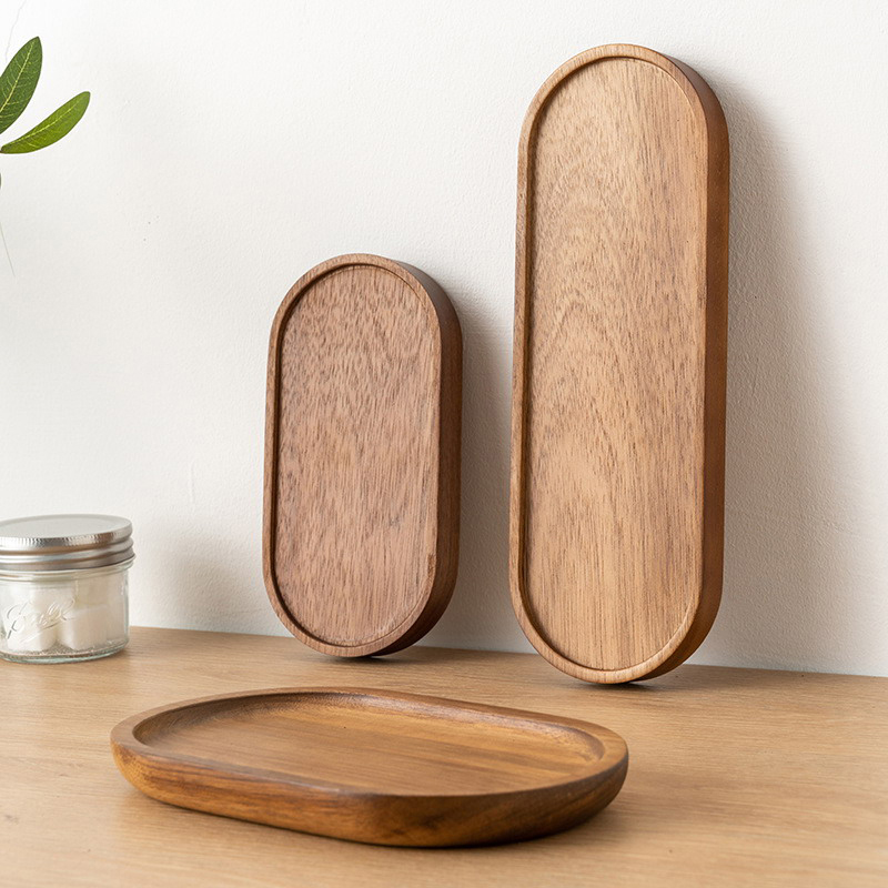 食器無垢材フードトレイラウンド長方形デザートプレート和風木製 - Travertine Tray Oval のレビューと価格