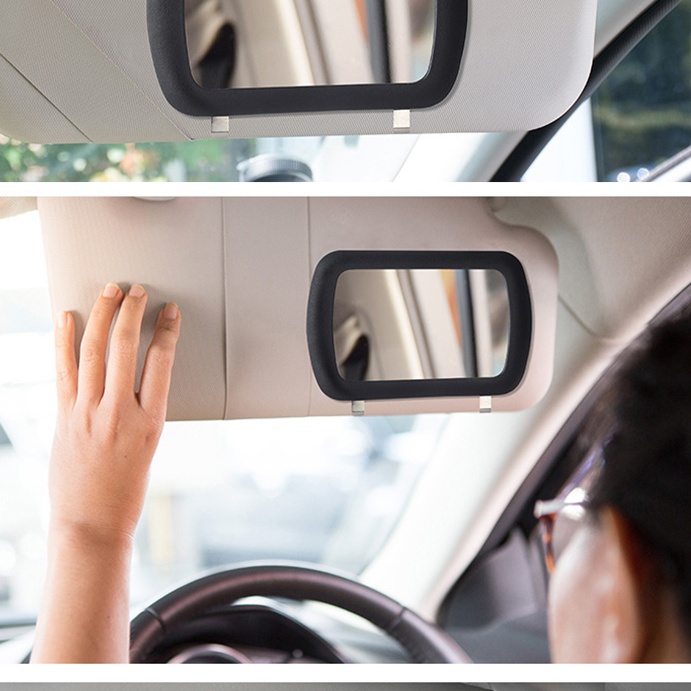 HD車用サンバイザーメイクアップミラー、傷つきにくい耐久性の - Interior Design Hd のレビューと価格