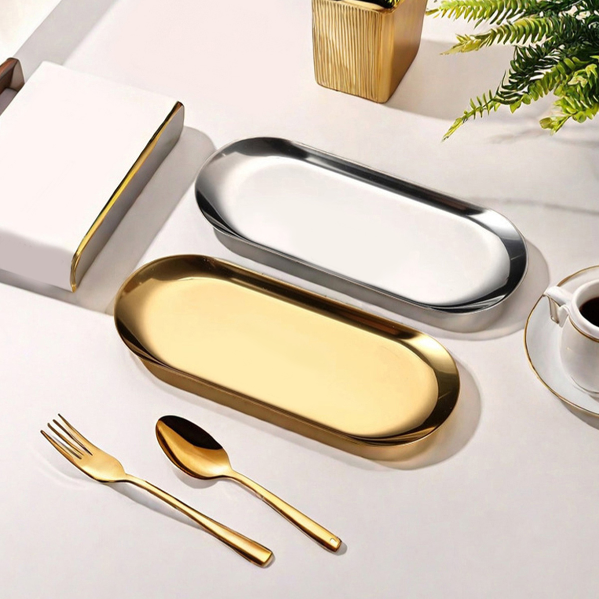 WORTHBUY 楕円形のステンレス鋼のフードプレート,プレ - Travertine Tray Oval のレビューと価格