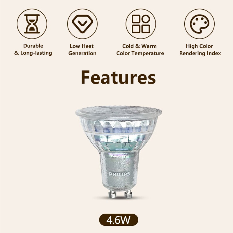 フィリップス エッセンシャル LED GU10 PAR16  - Philips Bulb Led Classic のレビューと価格