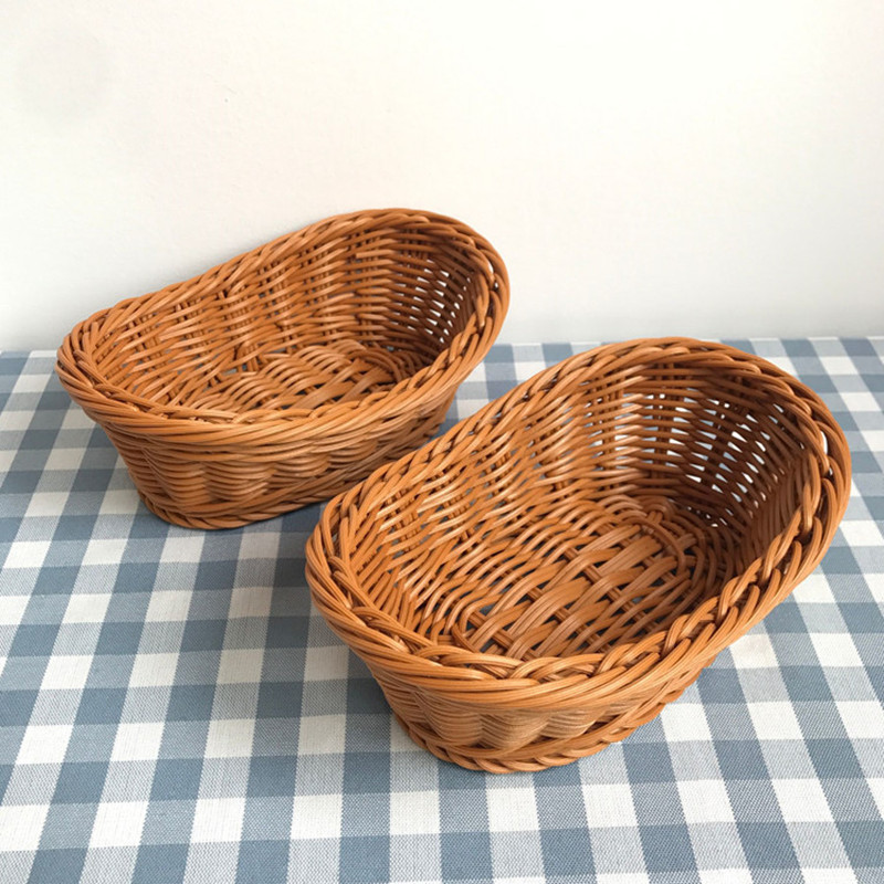 楕円形の籐製収納バスケット,食品,果物,食品を保管するための - Travertine Tray Oval のレビューと価格