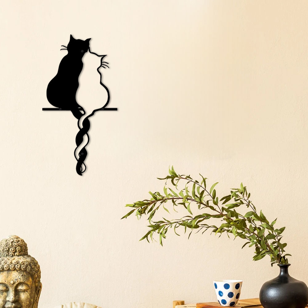 猫の壁のための金属製の家の装飾品,吊り下げられた壁のオーナメ - Interior Design Modern のレビューと価格