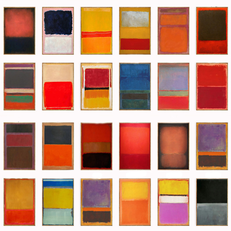 Rothko-抽象芸術,ヴィンテージ,ミニマリスト,インテリ - Interior Design Modern のレビューと価格